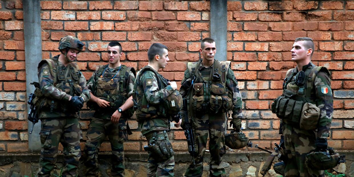 Французские солдаты в Банги, ЦАР