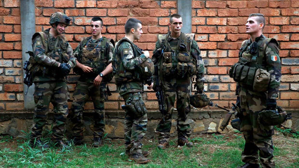 Французские солдаты в Банги, ЦАР