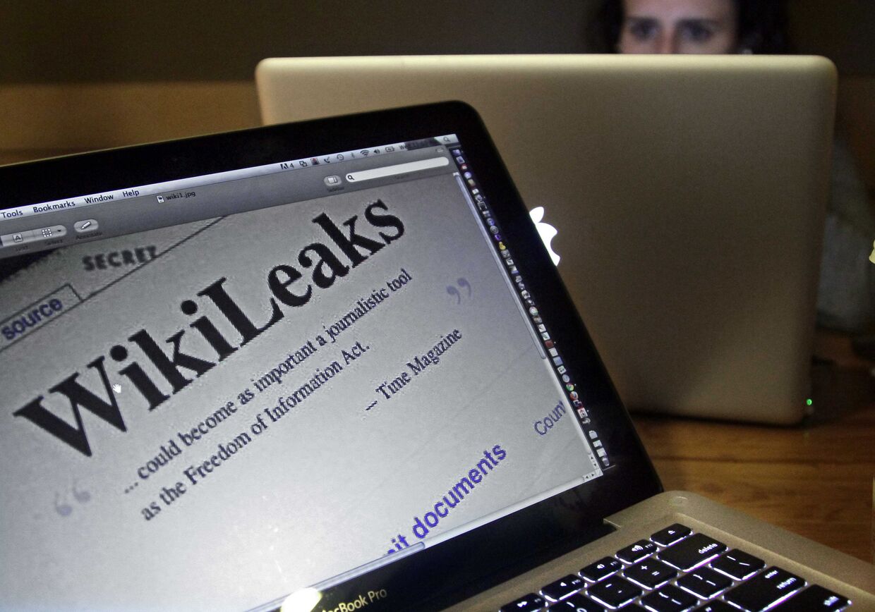 Фрагмент главной страницы WikiLeaks