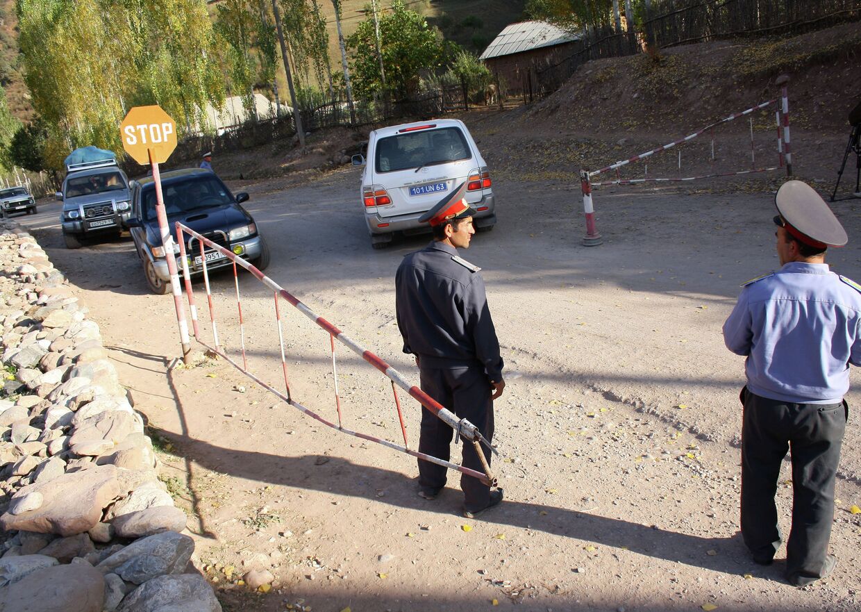 Пост при въезде в Горно-Бадахшанскую автономную область