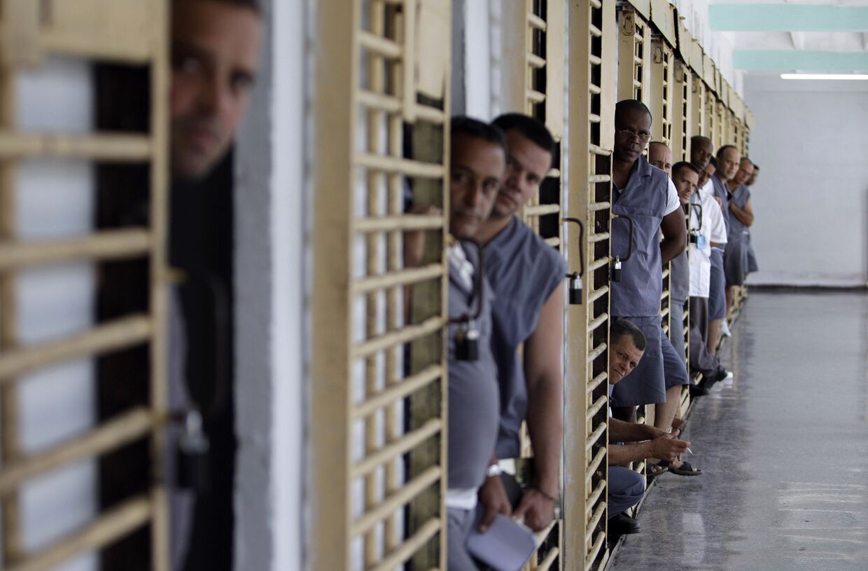 Заключенные тюрьмы «Комбинадо дель Эсте» на Кубе
