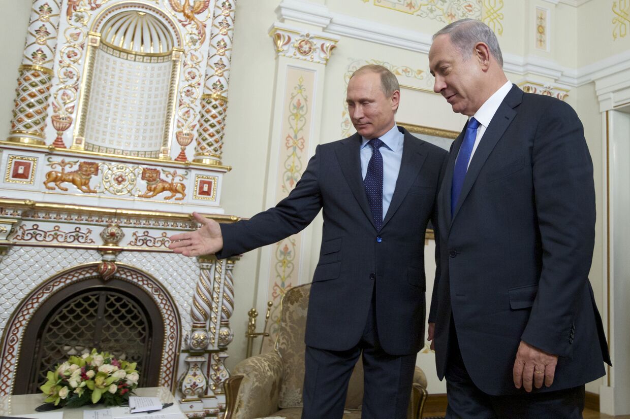 Встреча Владимира Путина с премьер-министром Израиля Биньямином Нетаньяху в резиденции Ново-Огарево
