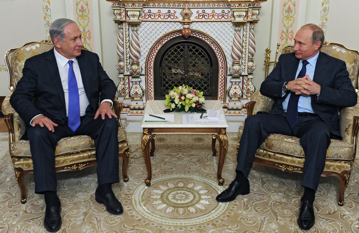 Встреча президента РФ В.Путина с премьер-министром Израиля Б.Нетаньяху