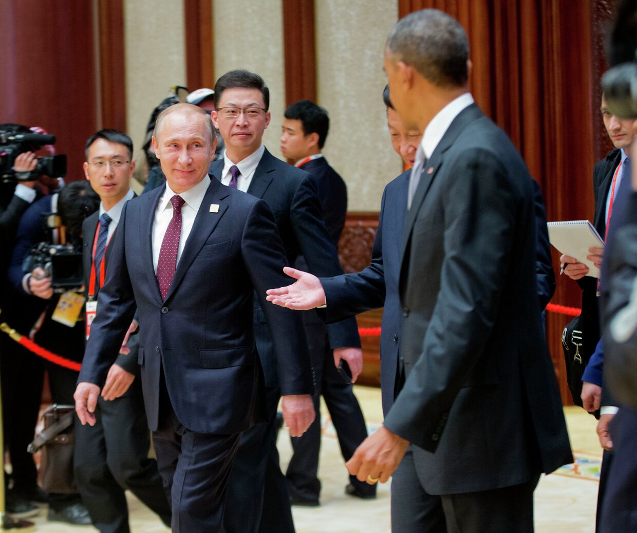 Владимир Путин, Барак Обама и Си Цзиньпин на саммите АТЭС