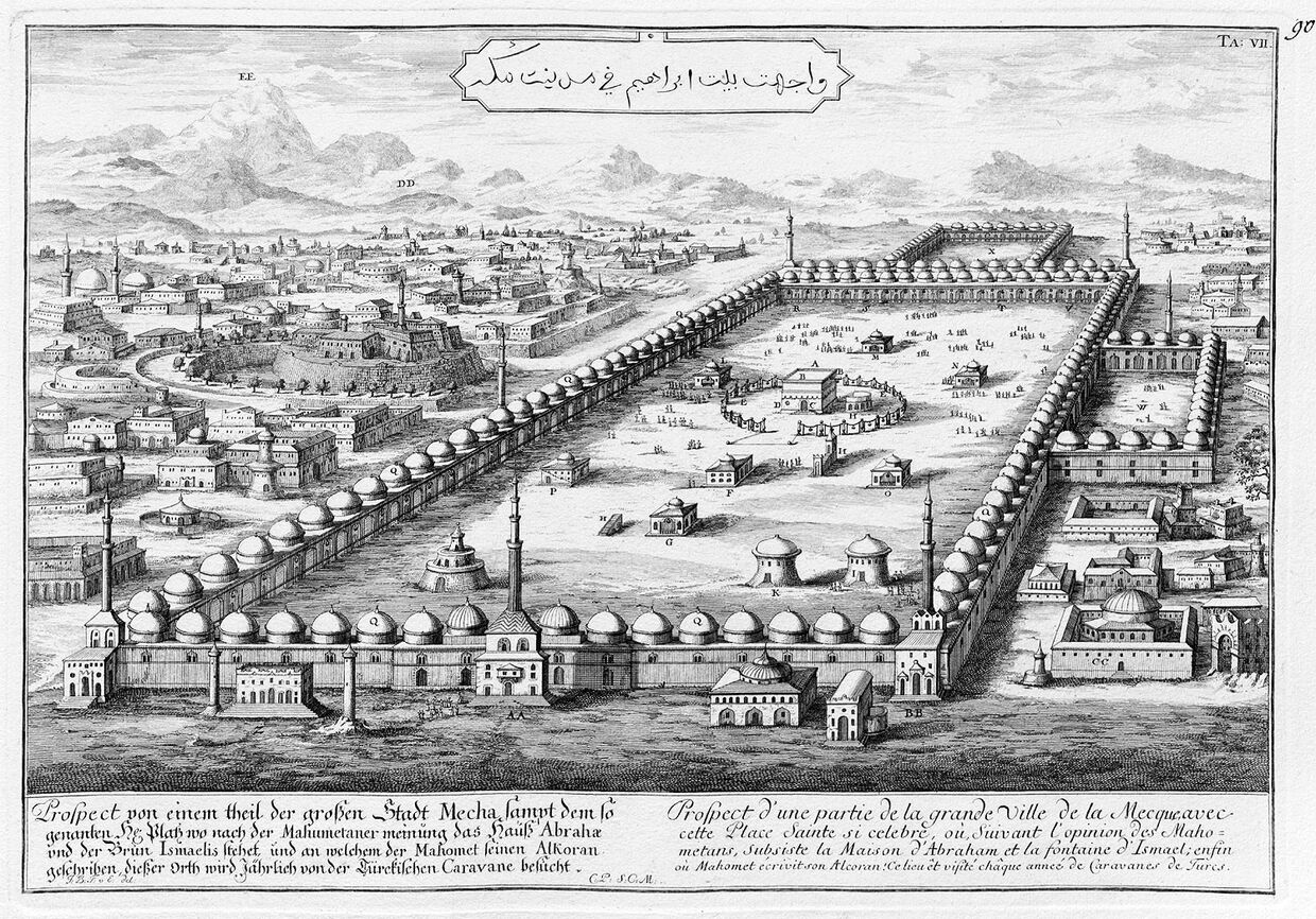 Мечеть аль-Харам и Мекка в XVIII веке