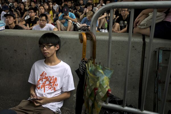 Активист студенческого движения Гонконга Джошуа Вонг
