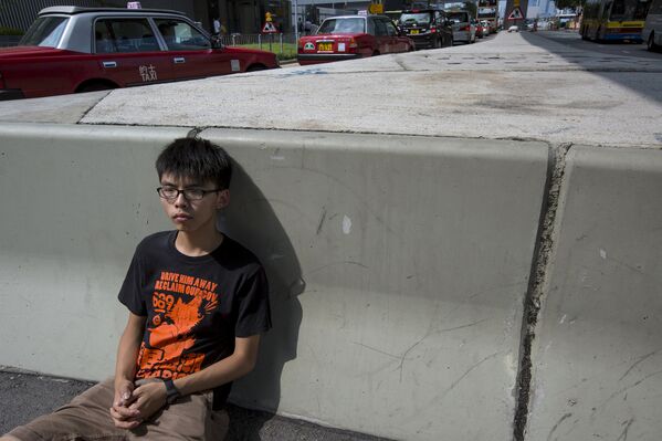 Активист студенческого движения Гонконга Джошуа Вонг