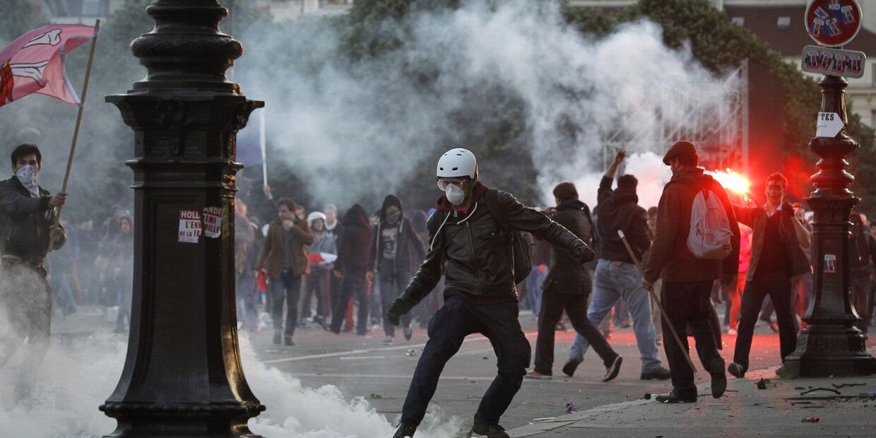 Столкновения противников однополых браков с полицией в Париже, 2013 год