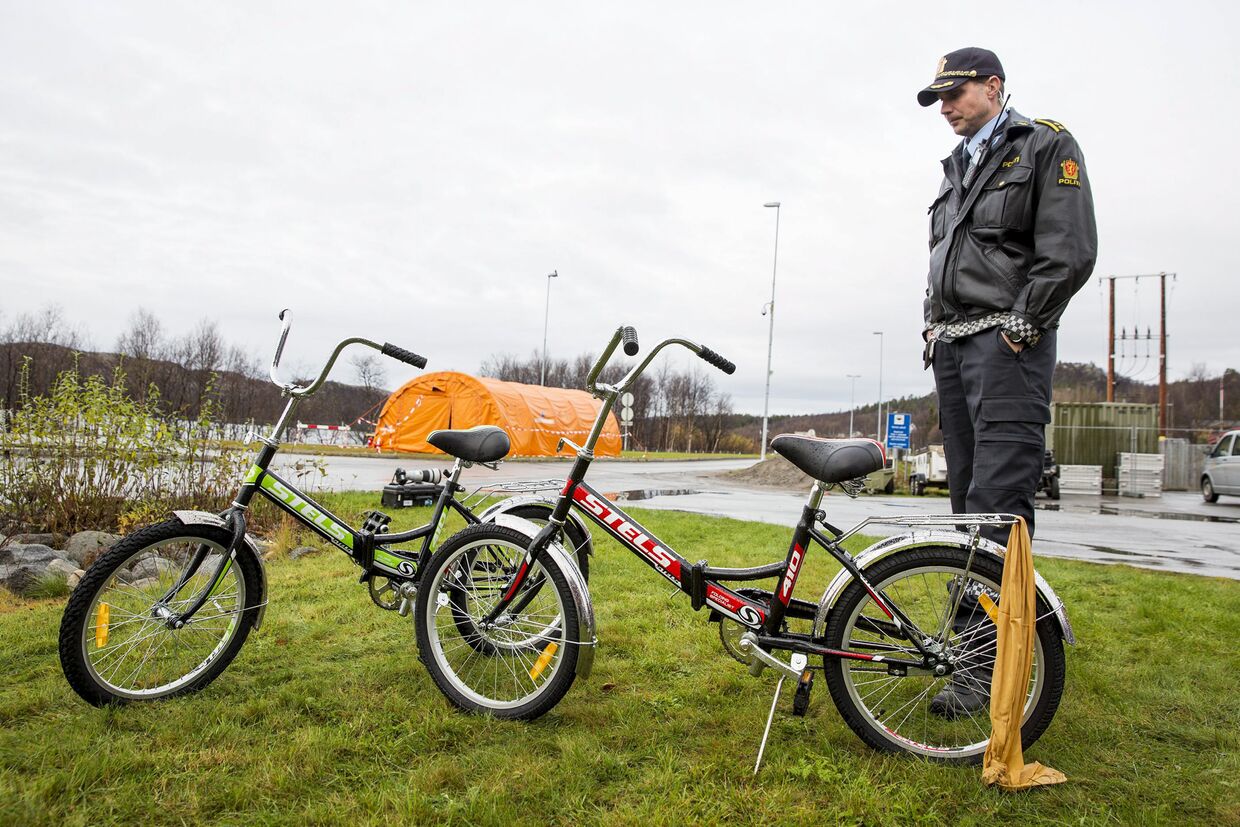 Велосипеды, на которых беженцы пересекли российско-норвежскую границу