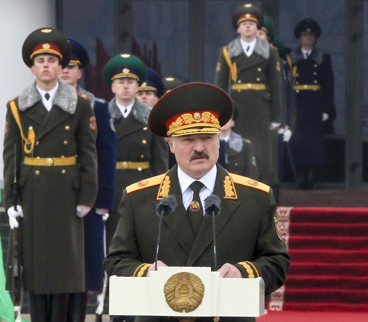 Президент Белоруссии Александр Лукашенко во время церемонии инаугурации