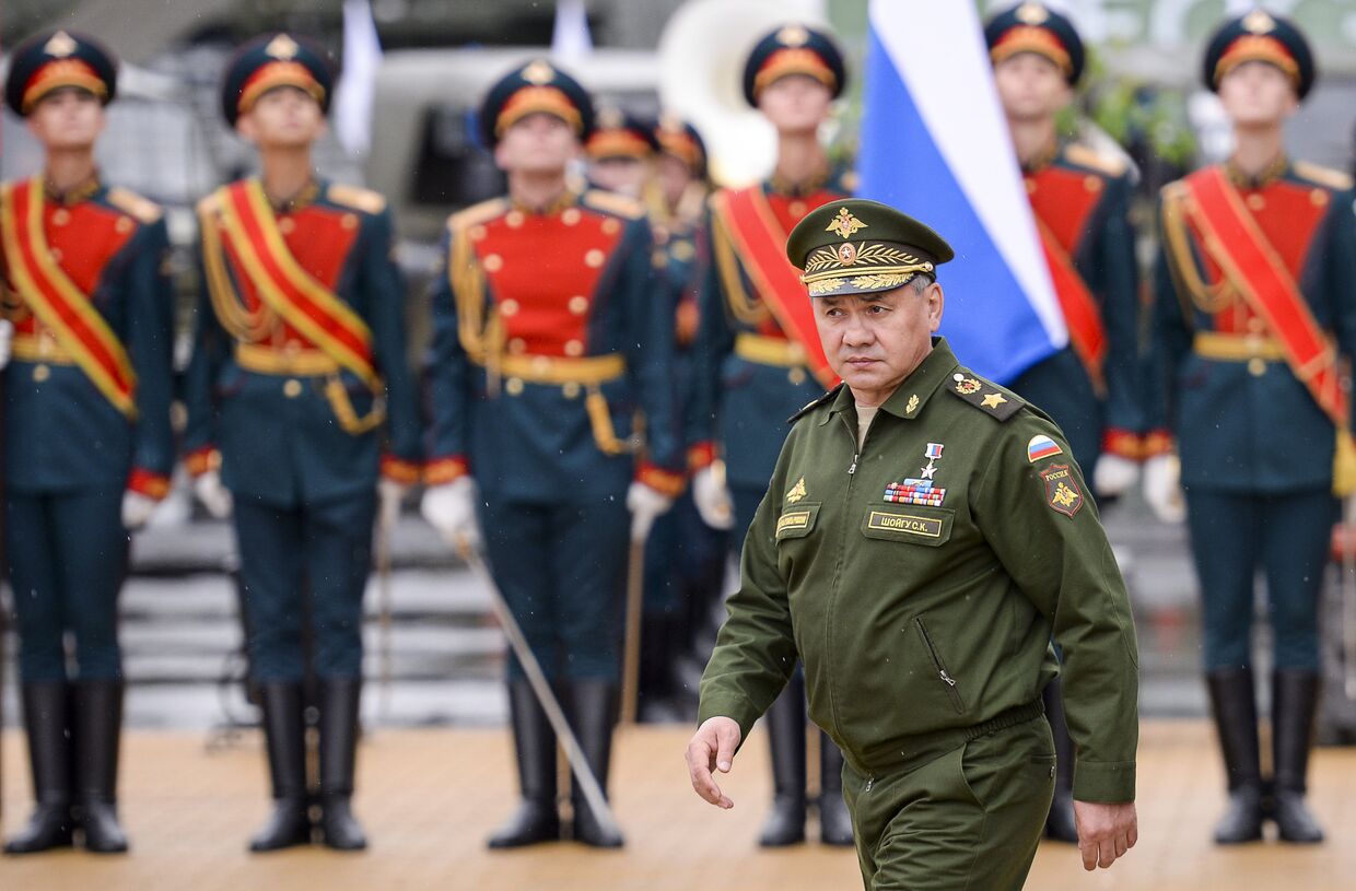 Министр обороны РФ Сергей Шойгу на торжественном открытии Международного военно-технического форума АРМИЯ-2015