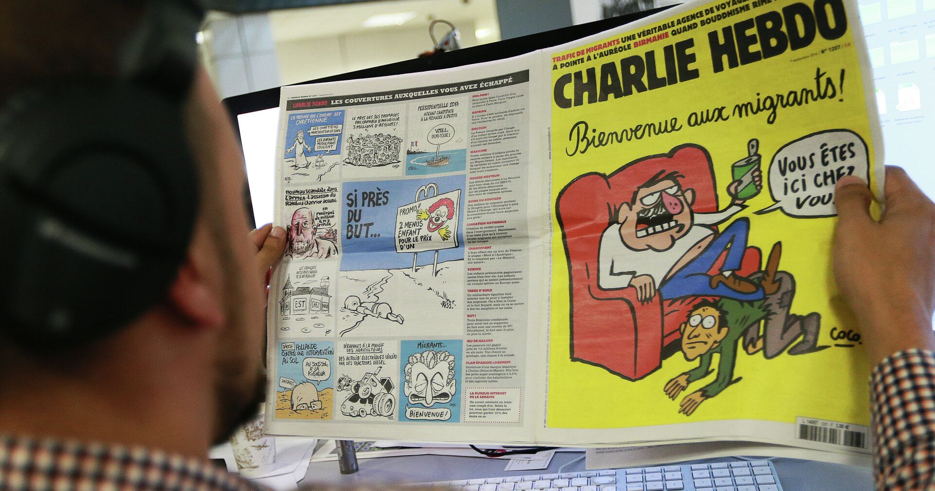 Издание Charlie Hebdo опубликовало карикатуры, героем которых стал утонувший сирийский мальчик Айлан Курди - ИноСМИ, 1920, 30.10.2020