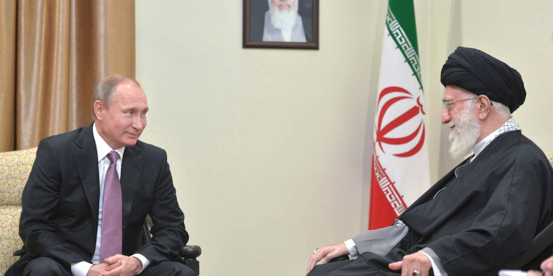 Владимир Путин и аятолла Али Хаменеи во время встречи в Тегеране - ИноСМИ, 1920, 20.07.2022