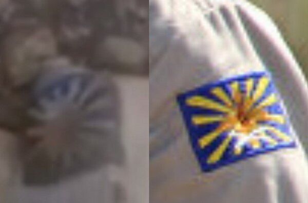 Фрагмент фотографии российских пилотов в Латакии и кадр из видео с погибшим пилотом