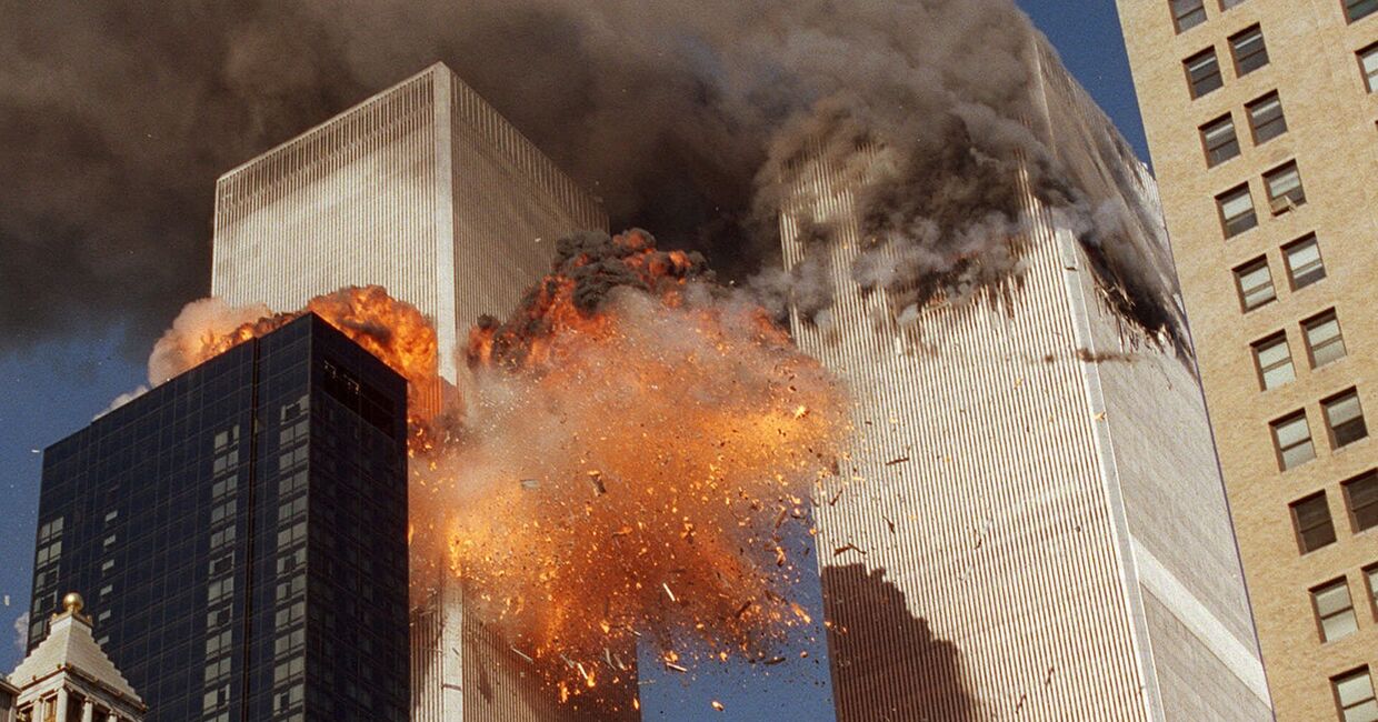 Пожар во Всемирном торговом центре во время террористических актов 11 сентября 2001 года