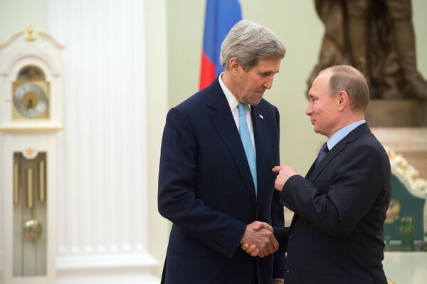 Встреча президента РФ Владимира Путина с госсекретарем США Джоном Керри Встреча президента РФ Владимира Путина с госсекретарем США Джоном Керри