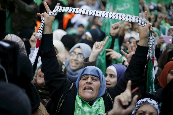 Парад в Газе в честь 28-летия основания движение ХАМАС