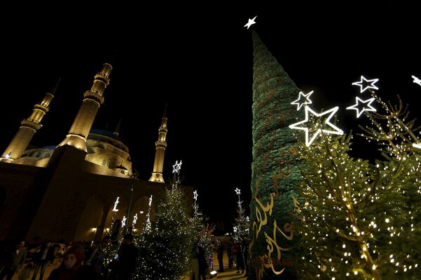Рождественская елка в Бейруте