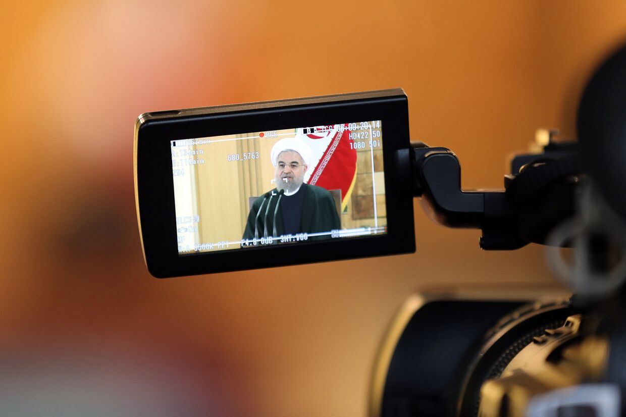 Пресс-конференция президента Хасана Рухани после снятия международных санкций с Ирана