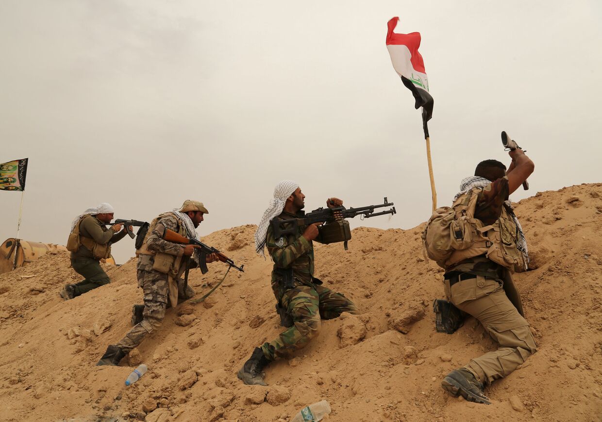 Шиитские ополченцы организации Бадр ведут бои с ИГИЛ в Ираке