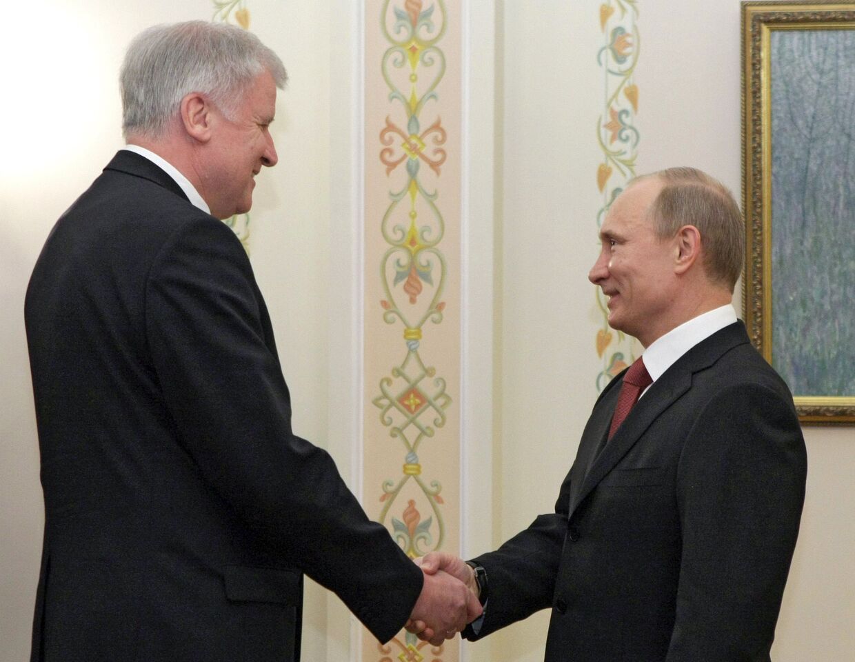 Премьер-министр РФ В.Путин встретился с премьер-министром Баварии Хорстом Зеехофером