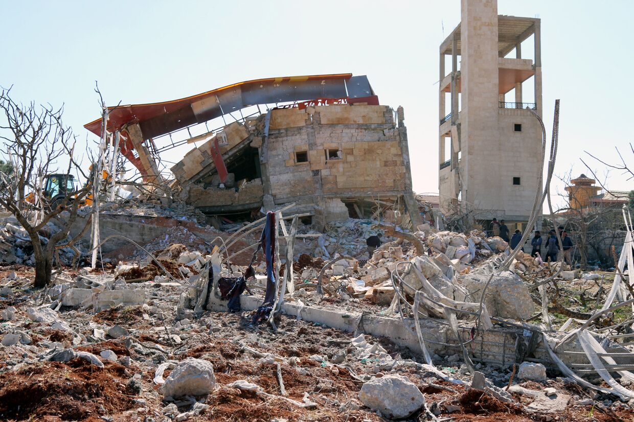 Руины госпиталя в Сирии