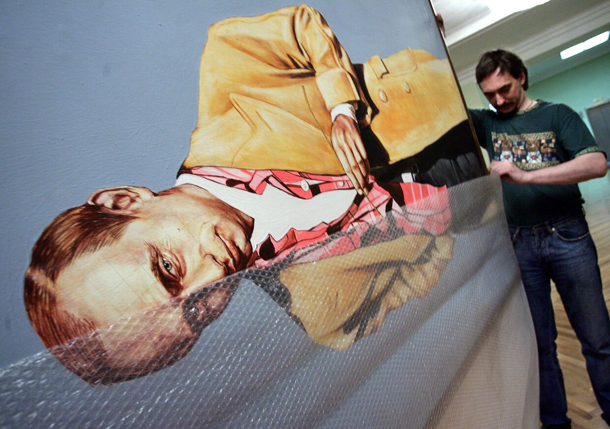 Картина с изображением Владимира Путина для выставки «Портрет эпохи»
