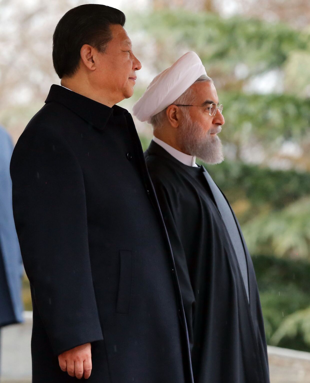 Председатель КНР Си Цзиньпин и президент Ирана Хасан Роухани во время встречи в Тегеране, 23 января 2016
