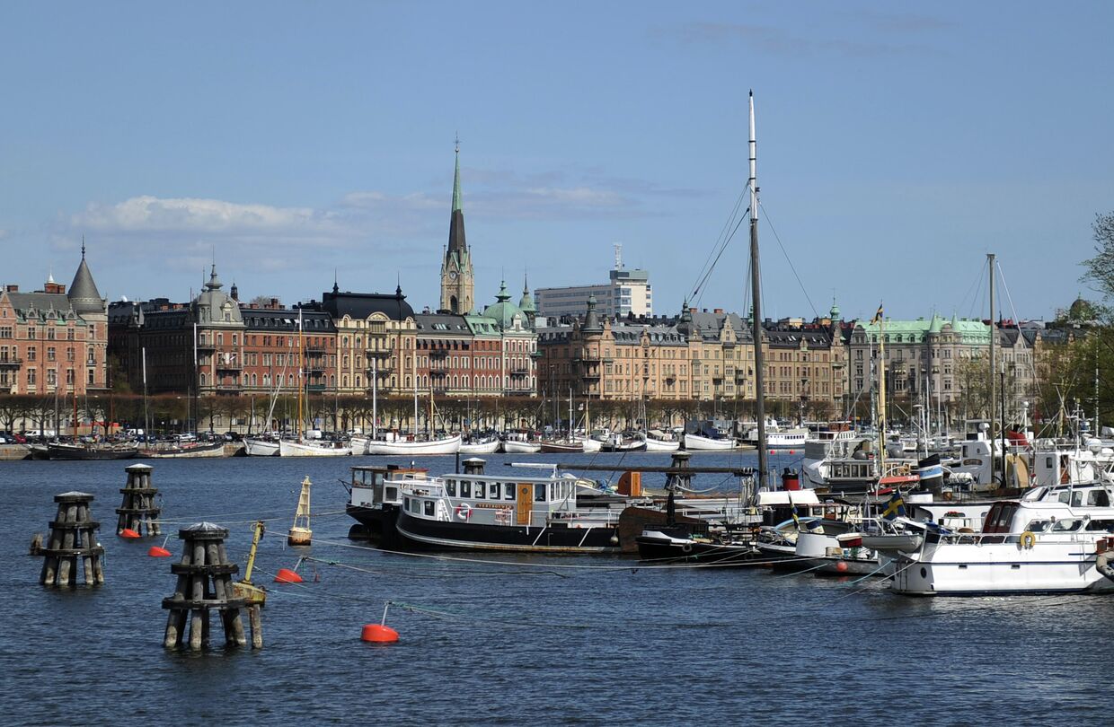 Вид на город Стокгольм, Швеция