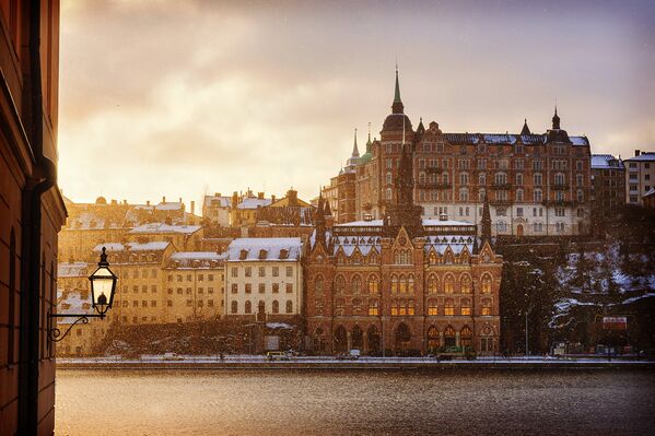 Зимнее утро в Стокгольме