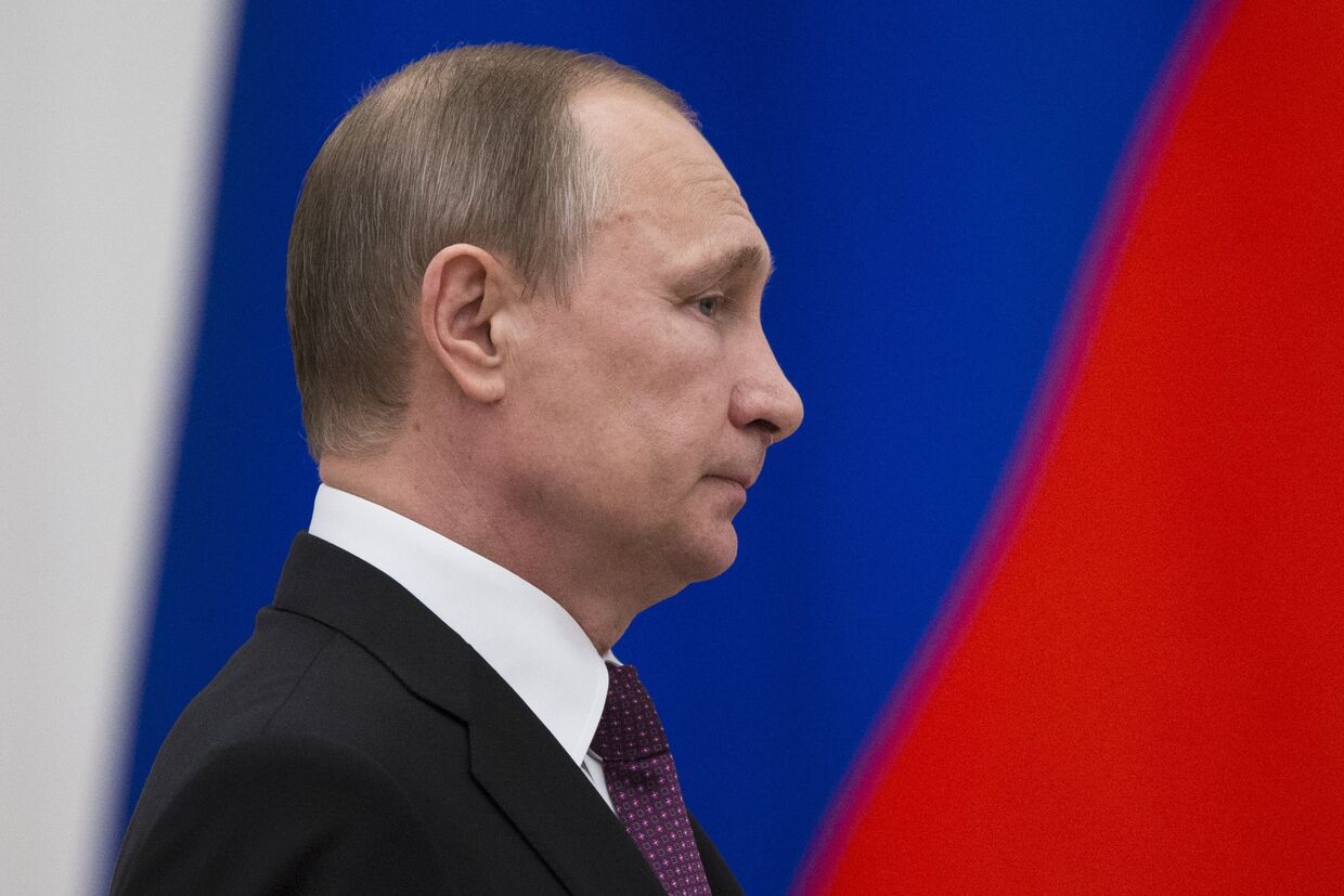Президент России Владимир Путин на церемонии награждения в Кремле
