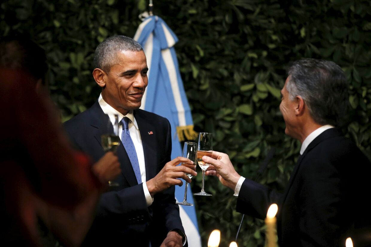 Президент США Барак Обама и президент Аргентины Маурисио Макри