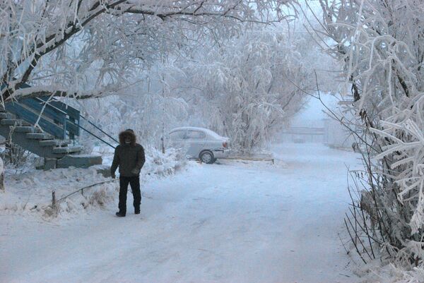 Сильные морозы в Якутске Сильные морозы в Якутске