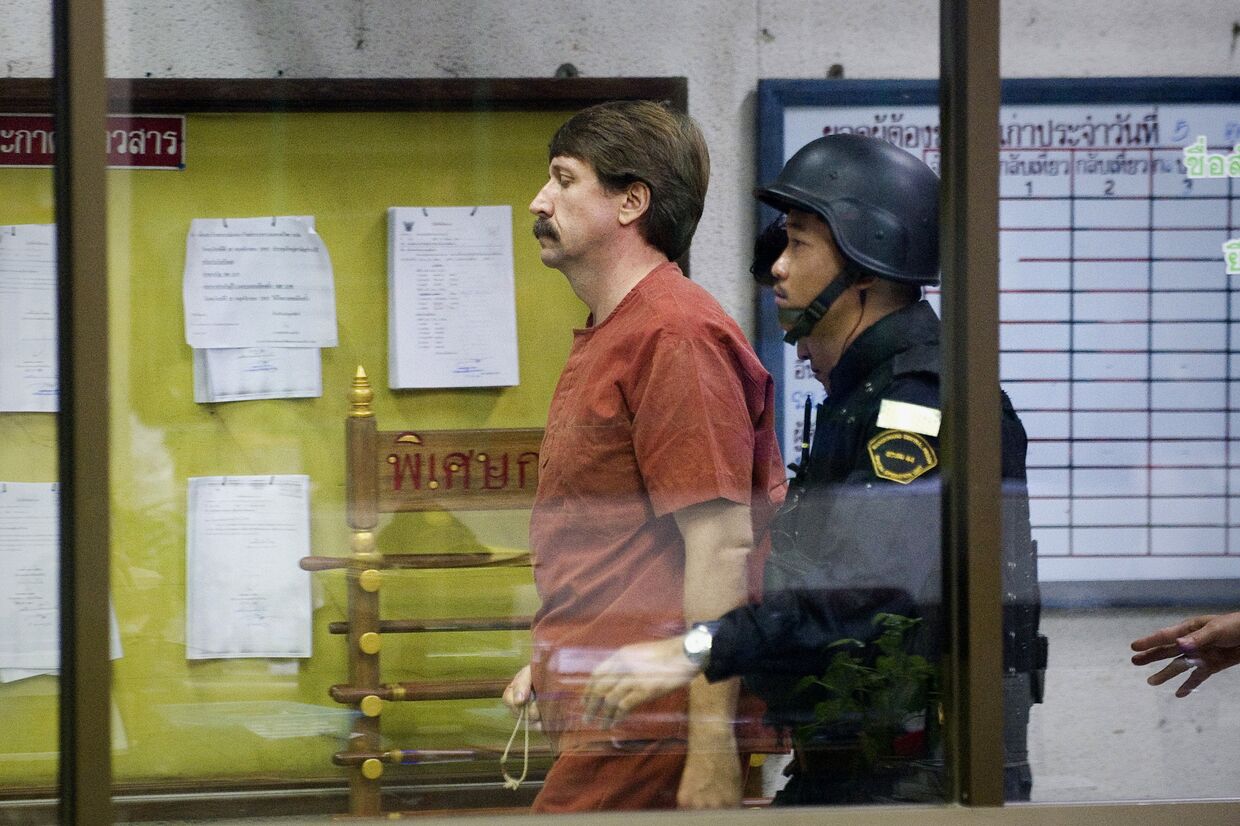 Виктор Бут во время ареста в Бангкоке