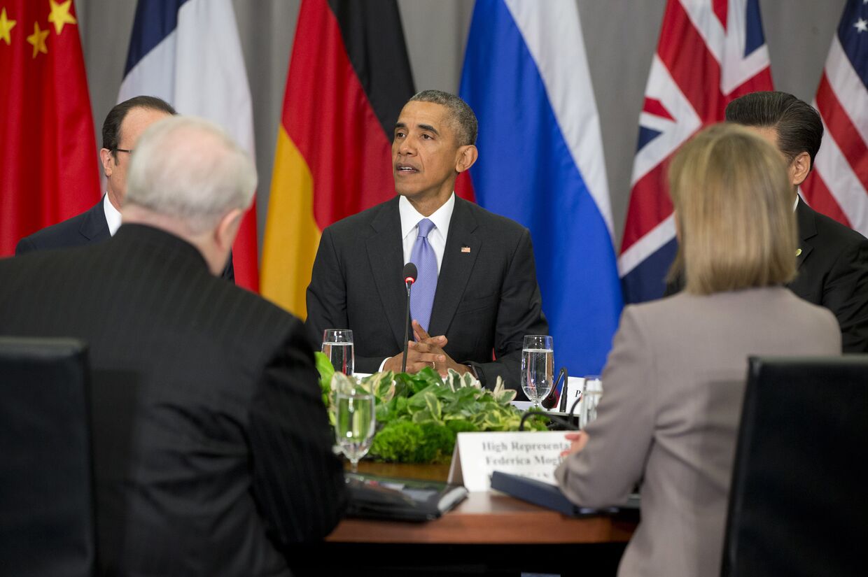 Президент США Барак Обама выступает на саммите по ядерной безопасности в Вашингтоне