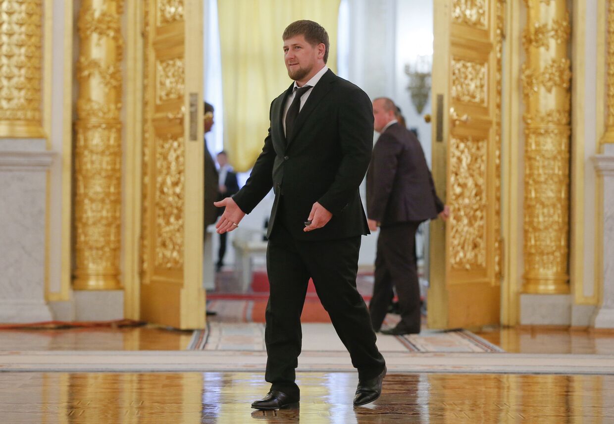 Глава Чеченской Республики Рамзан Кадыров в Кремле