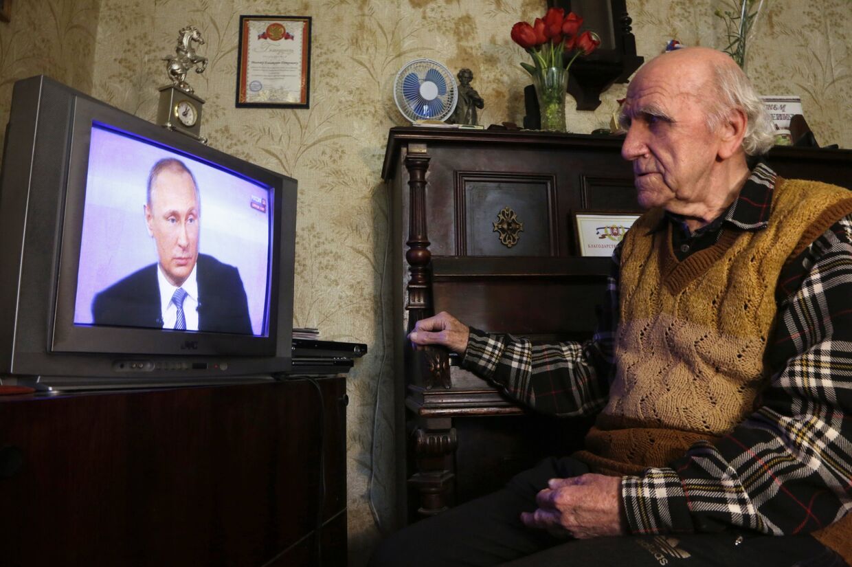 Трансляция «Прямой линии с Владимиром Путиным»