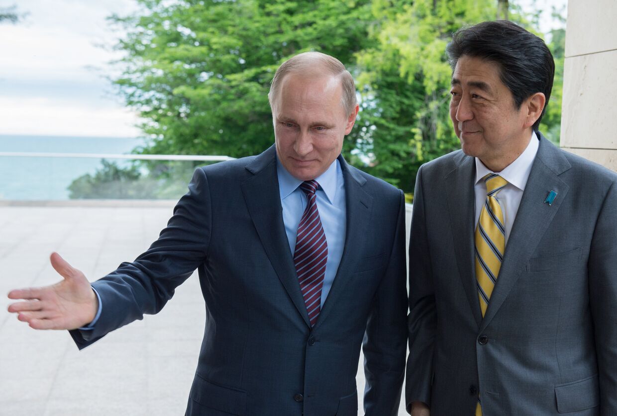 Встреча президента РФ Владимира Путина с премьер-министром Японии Синдзо Абэ