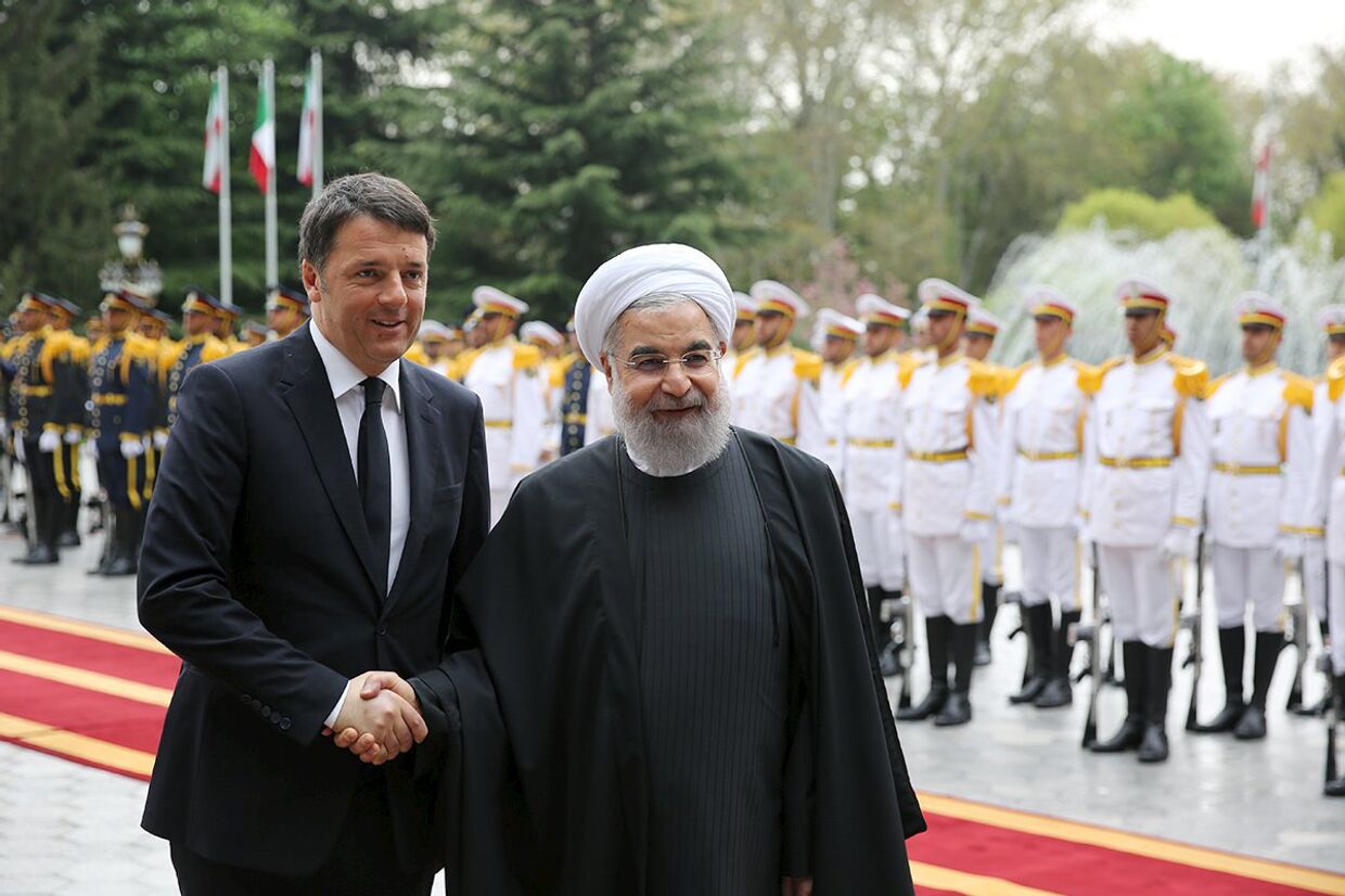 Президент Ирана Хасан Рухани и премьер-министр Италии Маттео Ренци