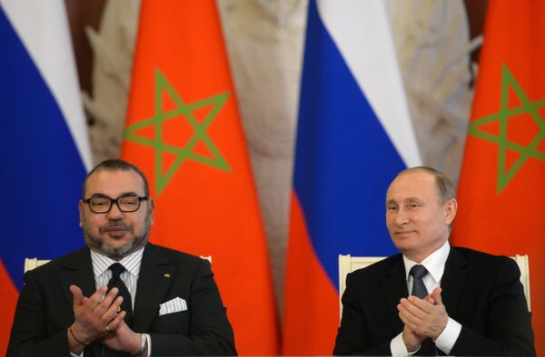 Встреча президента РФ Владимира Путина с королем Марокко Мухаммедом VI Встреча президента РФ Владимира Путина с королем Марокко Мухаммедом VI