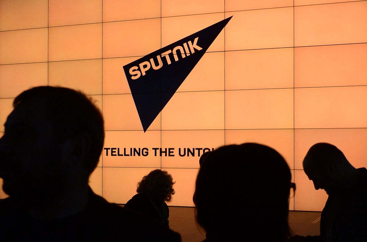 Логотип международного информационного бренда «Спутник»