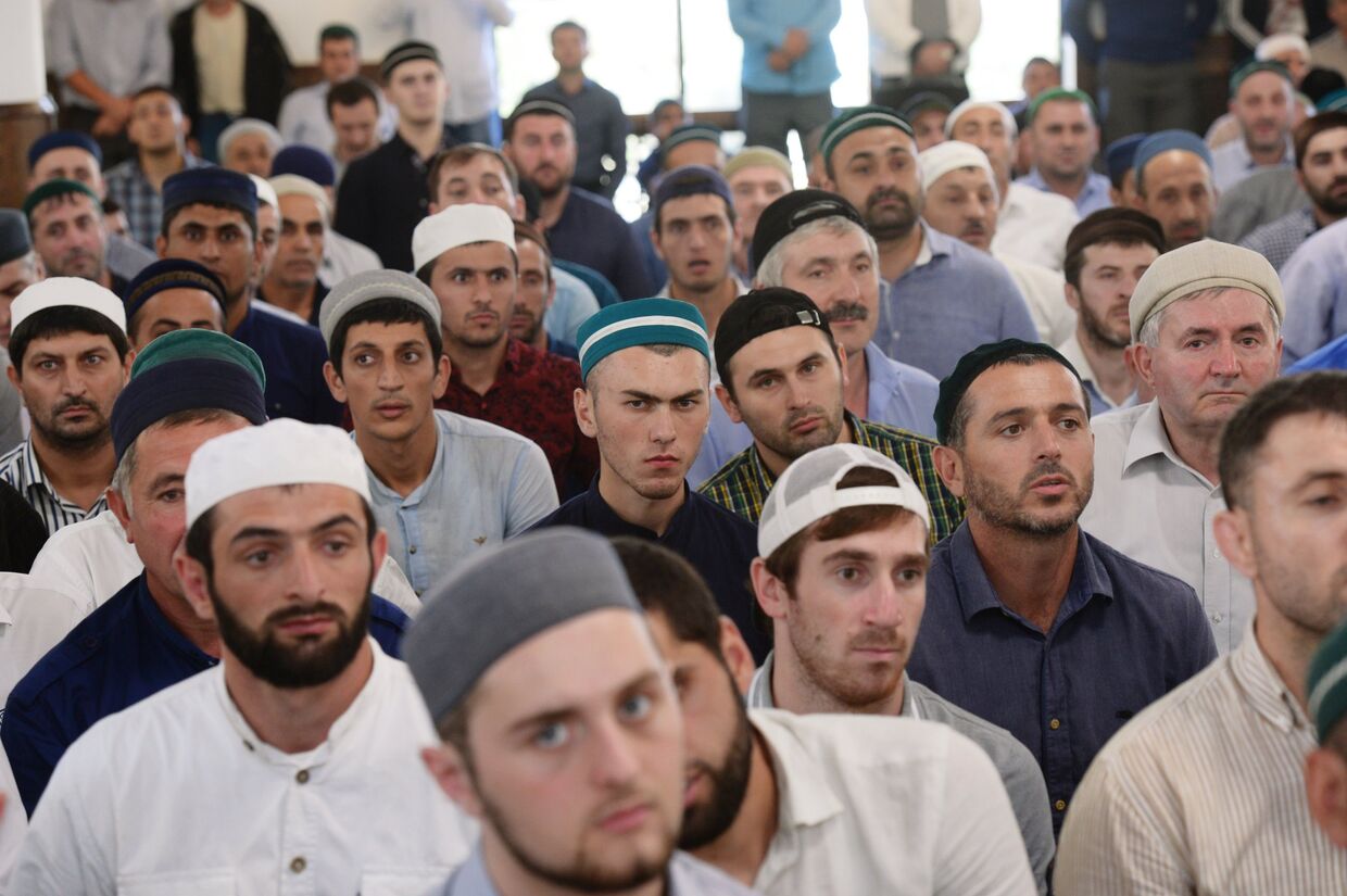 Открытие мечети имени Абдулхамида-Афанди из Инхо в городе Махачкале Республики Дагестан