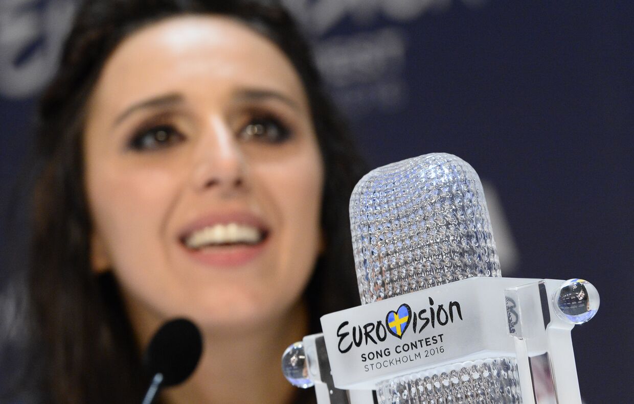 Певица Джамала, победившая в финале международного конкурса «Евровидение-2016»