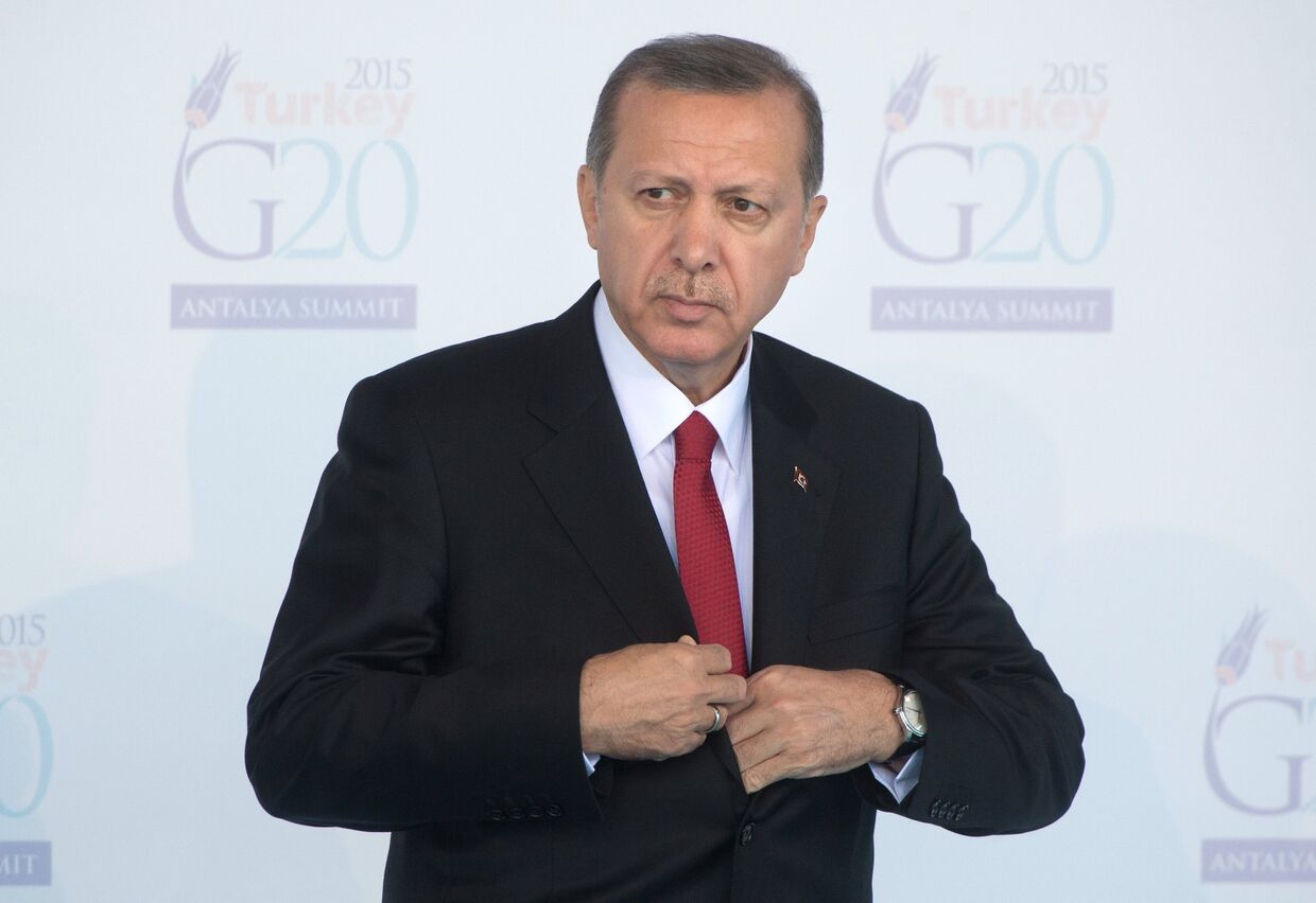 Президент Турции Тайип Эрдоган на открытии саммита «Группы двадцати»