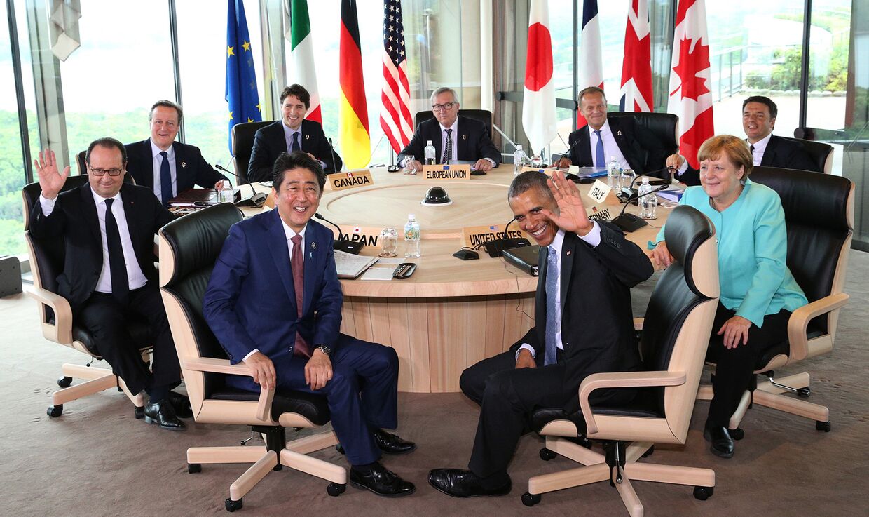 Лидеры стран-участниц саммита G7 в Японии