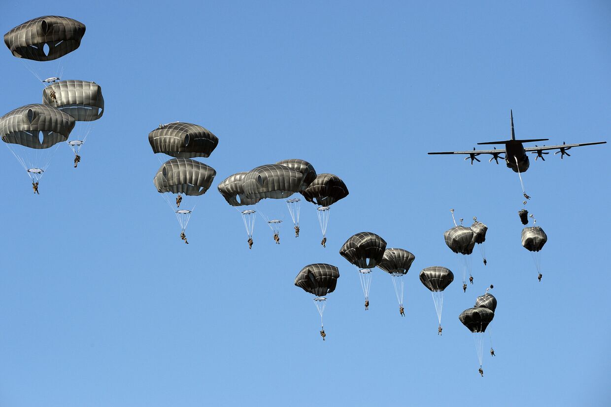 Американские военные во время военных учений НАТО «Анаконда-2016»