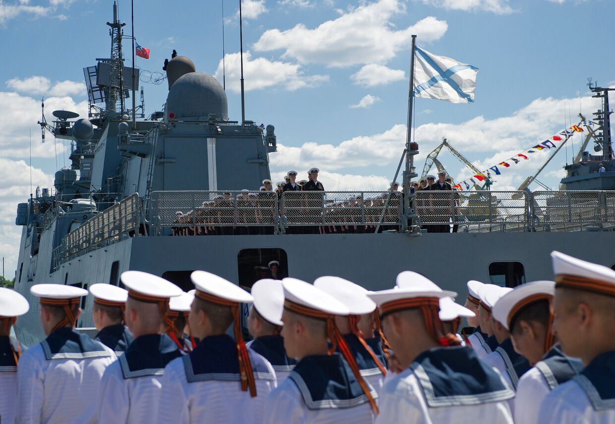 Прибытие нового сторожевого корабля «Адмирал Григорович» в Севастополь