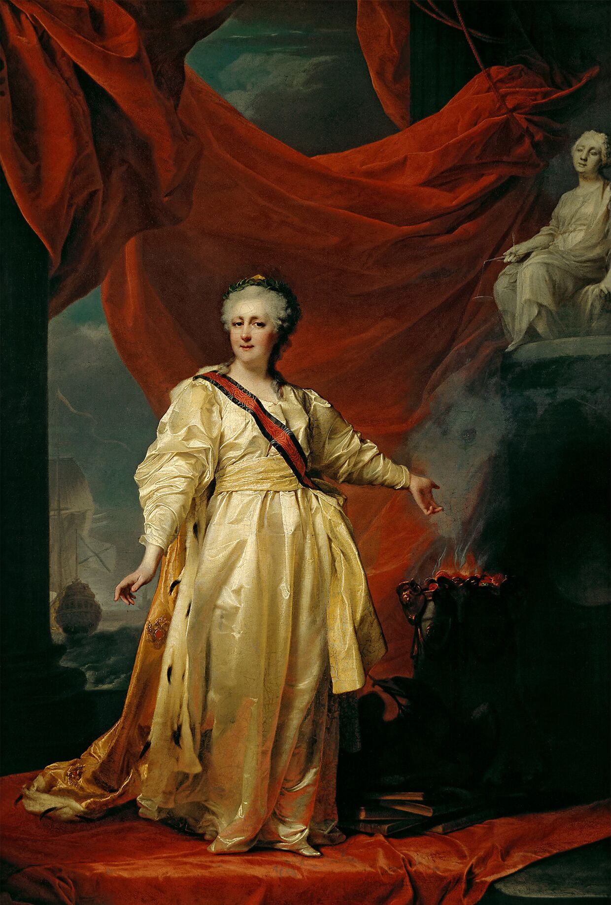 Екатерина II в виде Законодательницы в храме богини Правосудия