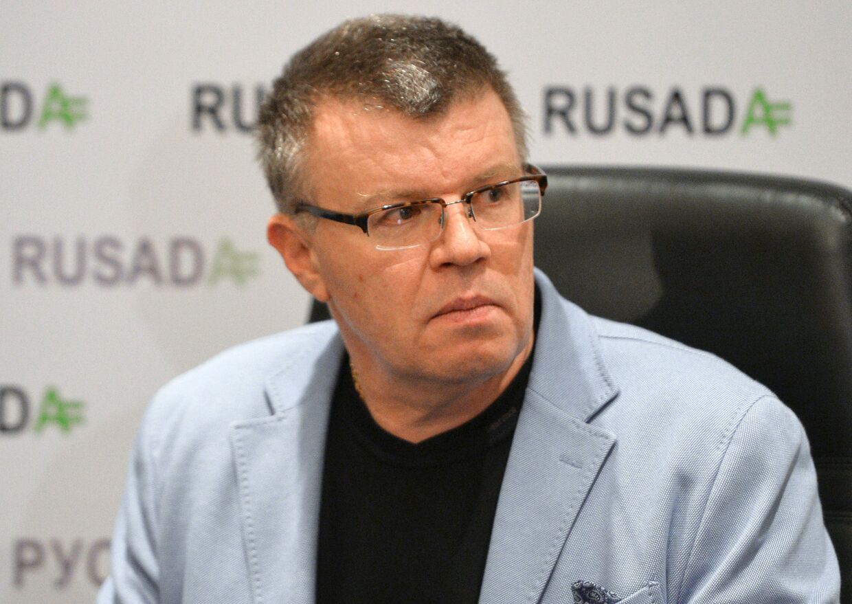 Исполнительный директор Российского антидопингового агентства (РУСАДА) Никита Камаев на пресс-конференции