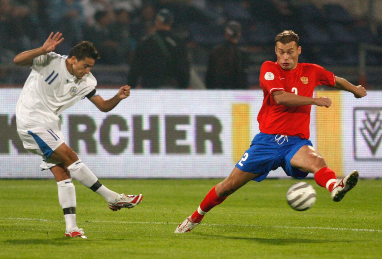 Отборочный этап чемпионат Европы-2008 по футболу. Россия – Израиль – 1:2